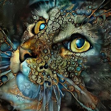 Artwork thumbnail, Renata - Cat, cat, kitten, chat, read roche paintings by salomitata