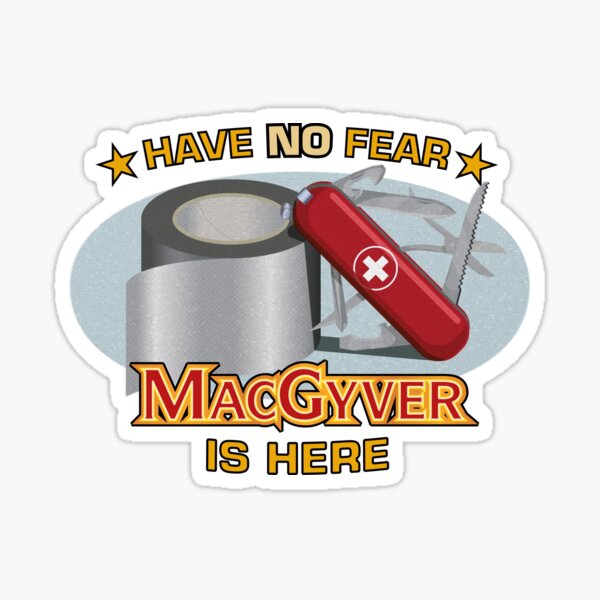 MacGyver zur Rettung Sticker