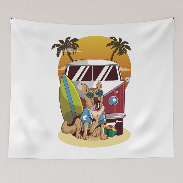 Item preview, German Shepherd Beaching designed and sold by Meliafroggy.