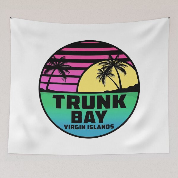 Item preview, Trunk Bay Virgin Islands Saint John Tropical Beach Surfing Scuba Surf  Vacation  designed and sold by DESTINATIONS DECAL DOS.