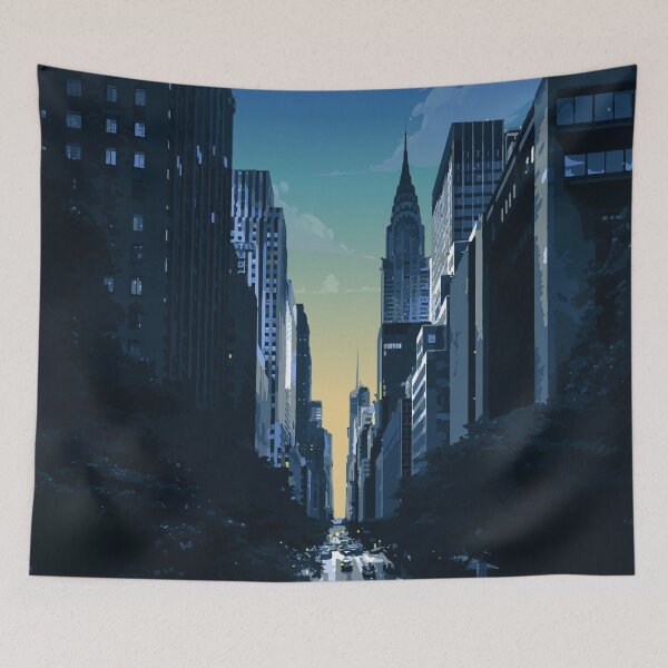 Item preview, Valle de los rascacielos de la ciudad de Nueva York designed and sold by animejones.