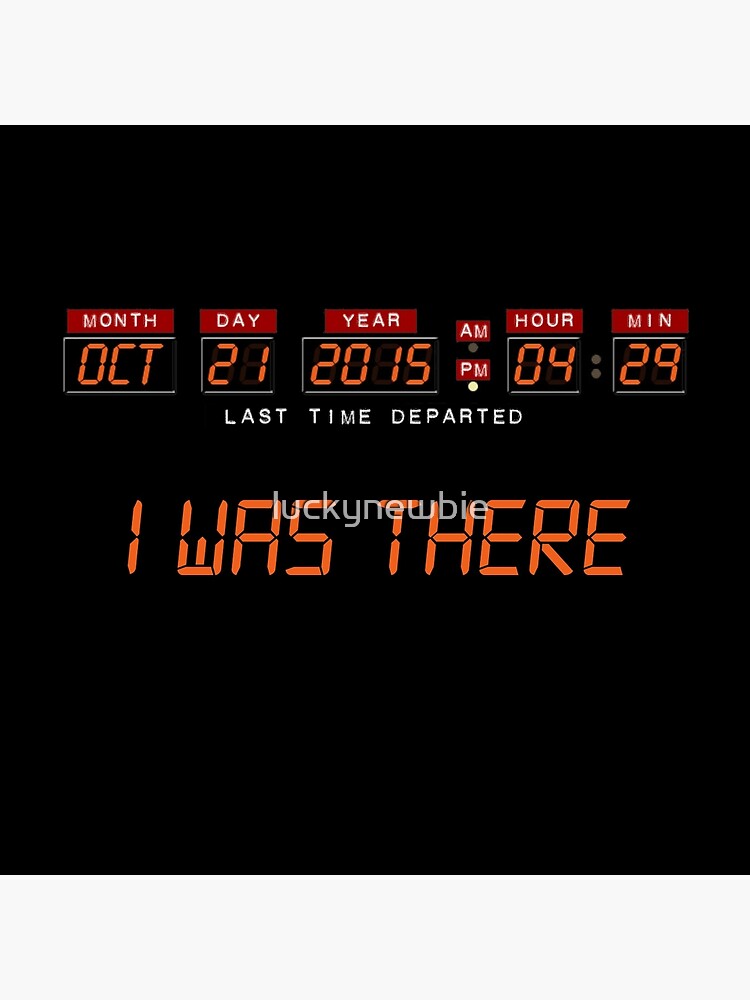 I Was There Back To The Future Tote Bag By Luckynewbie Redbubble