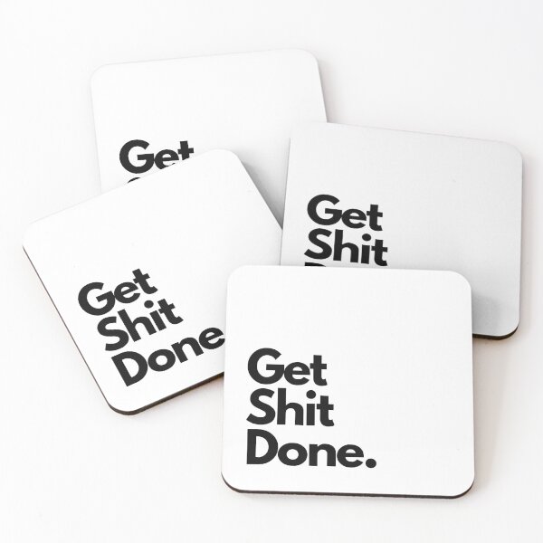 Item preview, Get Shit Done Laptop Sticker designed and sold by Vrushal Kapadnis.