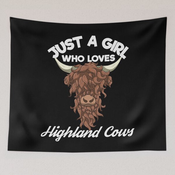 Item preview, Just A Girl Who Loves Highland Cows Scottish Cattle designed and sold by BornDesign.
