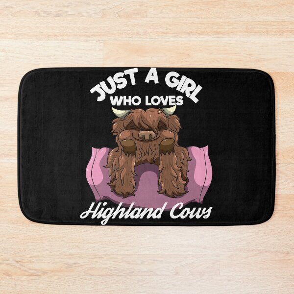 Item preview, Just A Girl Who Loves Highland Cows Scottish Cattle designed and sold by BornDesign.