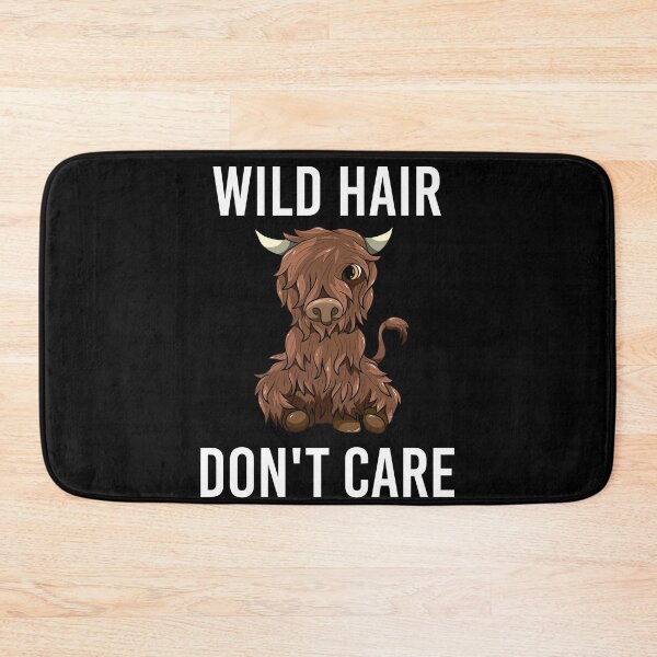 Item preview, Wild Hair Don't Care Funny Highland Cow designed and sold by BornDesign.