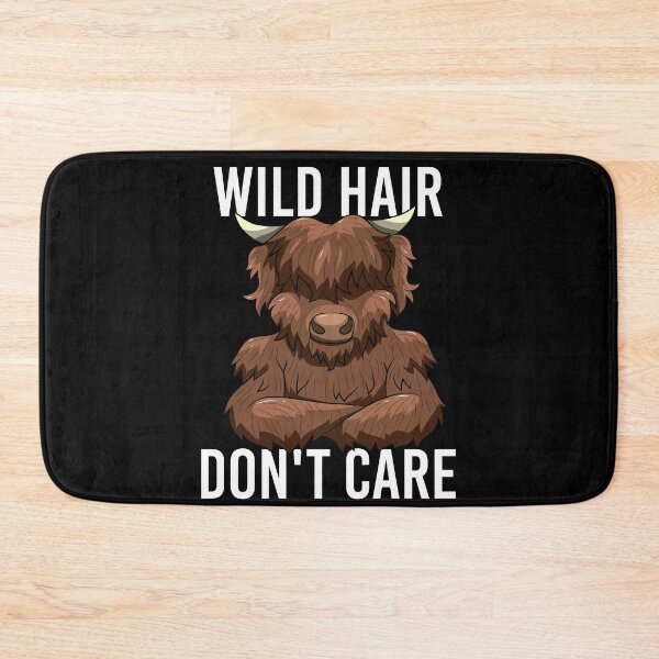 Item preview, Wild Hair Don't Care Funny Highland Cow designed and sold by BornDesign.