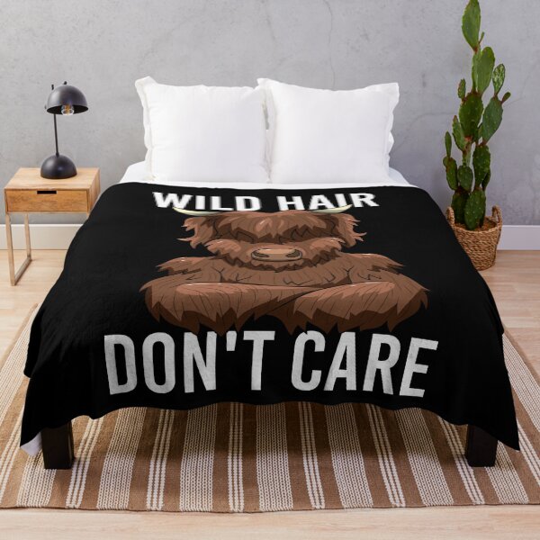 Item preview, Wild Hair Don't Care Funny Highland Cow designed and sold by BornDesign.
