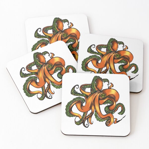 Item preview, Orange Octopus designed and sold by roxanneart.