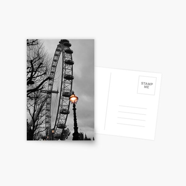 Item preview, London Eye and street lamps designed and sold by Jasna.