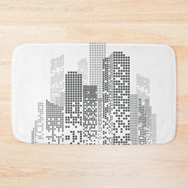 Item preview, Pixel City. A stylized image of an urban landscape. designed and sold by CatCoconut-Art.