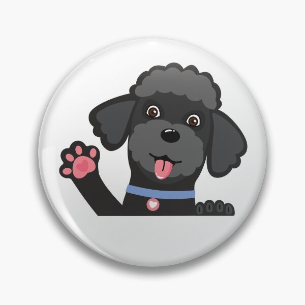 Item preview, Hello Doggo - Poodle Black designed and sold by ArtPoppers.