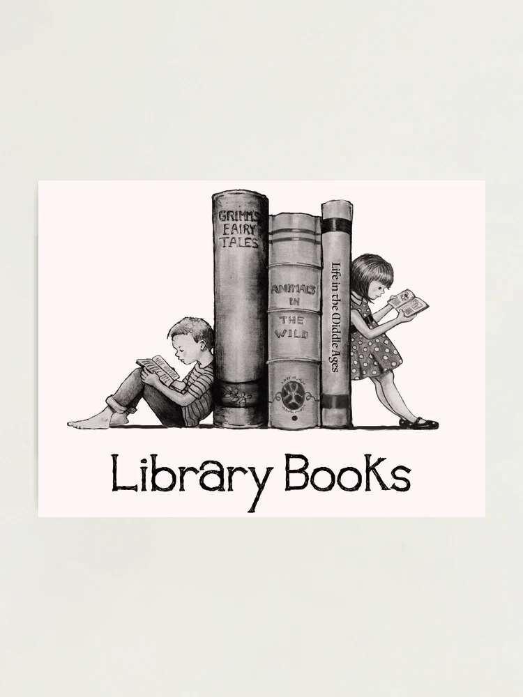 Cute Little Girl Standing on Stack of Books Pencil Drawing Art Print for  Sale by Joyce Geleynse