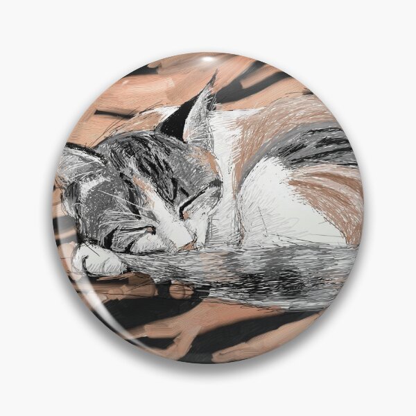 Item preview, Sleeping Cat - 2012 designed and sold by Sue Flask.