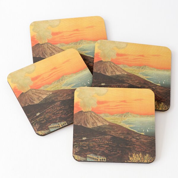 Item preview, VESUVIUS AND THE GULF OF NAPLES Vintage Italy Travel Holidays Promotional Advertising designed and sold by retroposters.