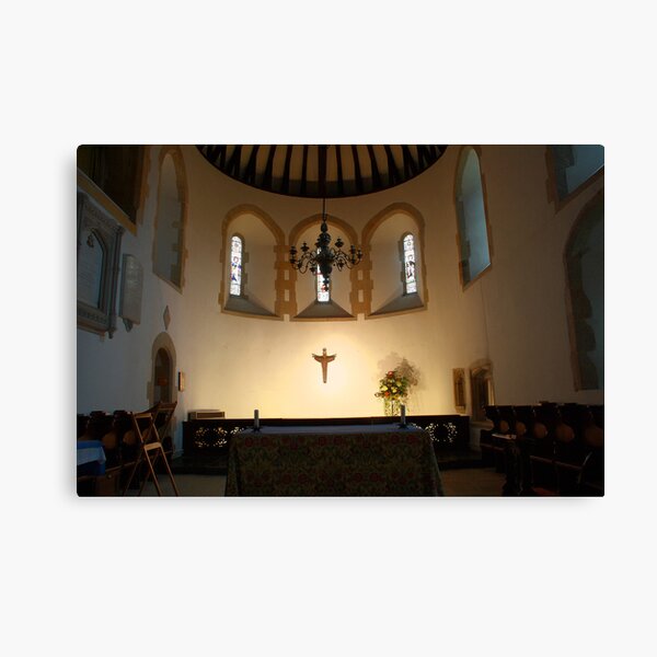 St Nicholas Bishop of Myra, Worth - Sanctuary Canvas Print