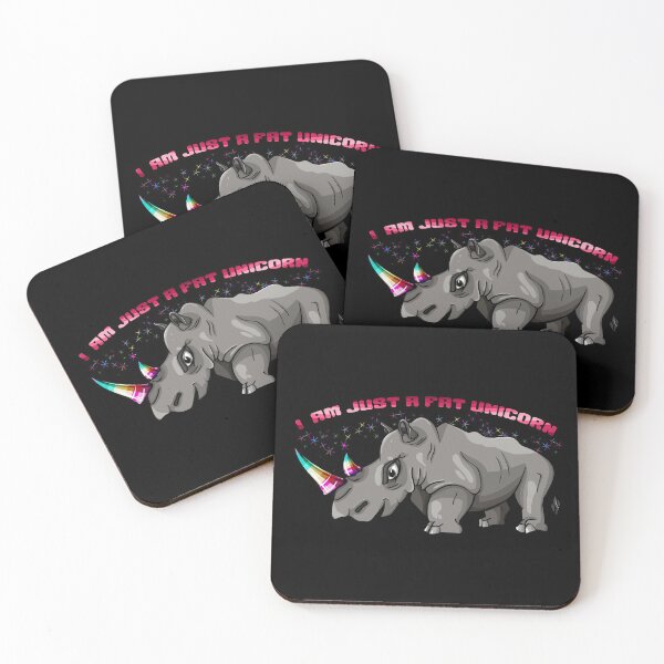 Item preview, I am just a fat unicorn designed and sold by NerdySherds.