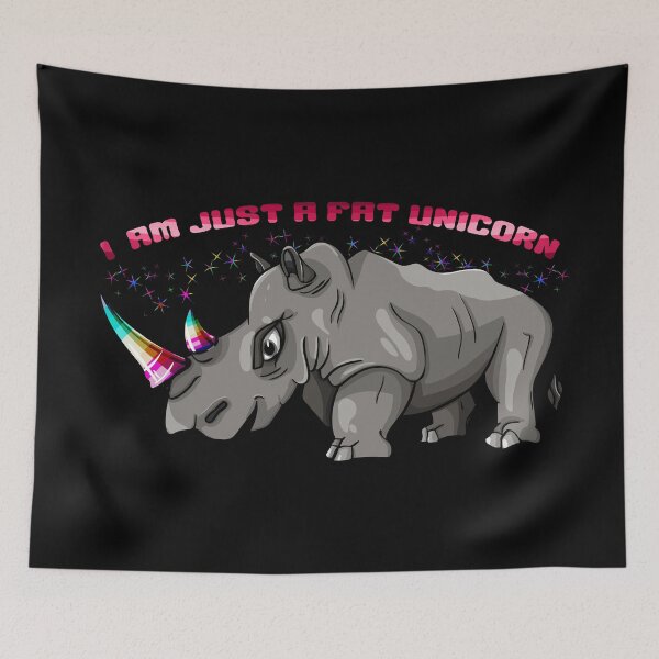 Item preview, I am just a fat unicorn designed and sold by NerdySherds.
