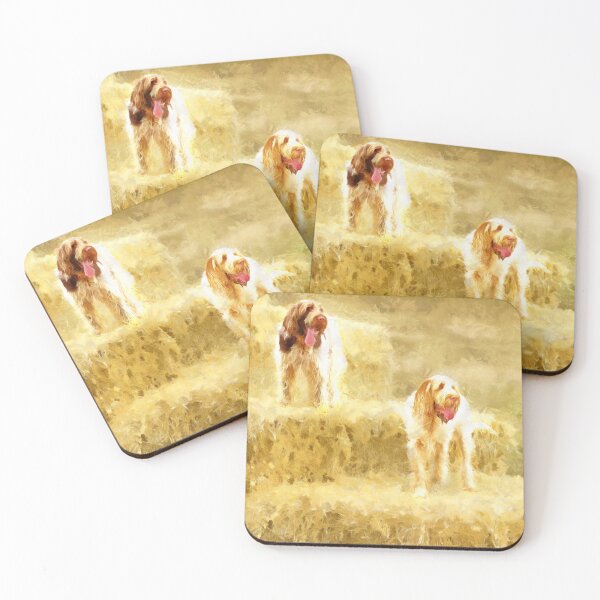 Item preview, Straw bales Spinoni by heidiannemorris designed and sold by FOLK ART FUSION by heidiannemorris.