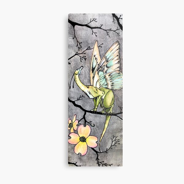 Moth Dragon Metal Print