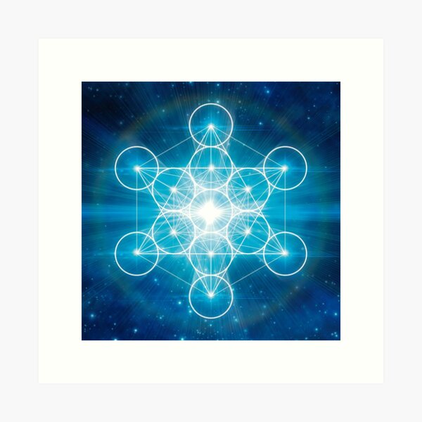 Metatrons Cube Mandala Tapestry - Electro Threads