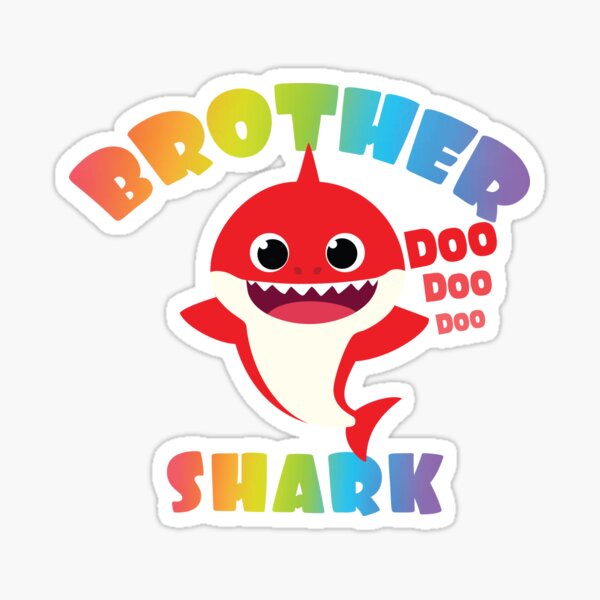 "Brother Shark Gift Cute Baby Shark Design Matching Family Set Doo Doo ...