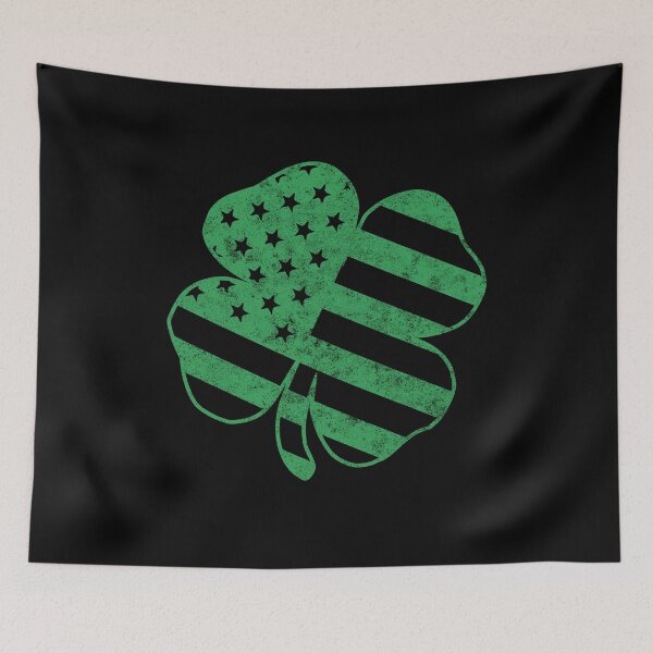 Item preview, Green Shamrock IRISH AMERICAN FLAG St Patricks Day designed and sold by MagicBoutique.