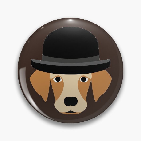 NDVH Dog Wearing a Bowler Hat Pin