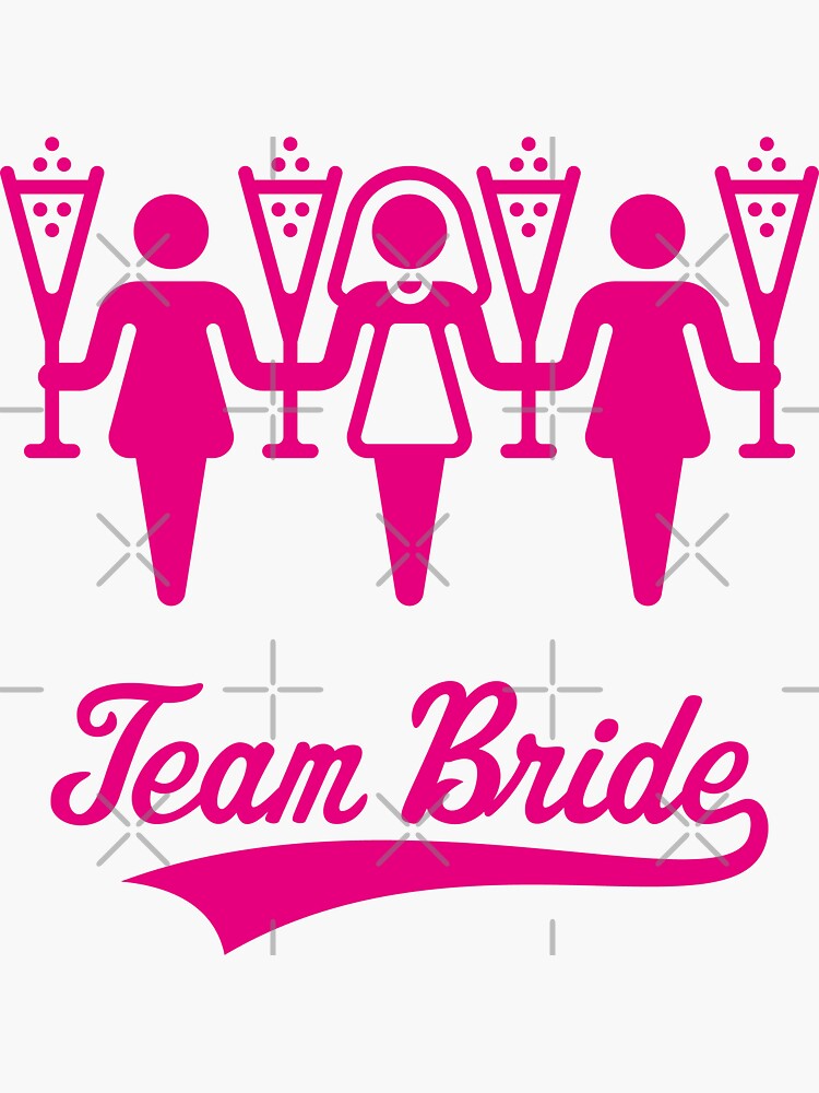 Team Bride (Bachelorette Party / Pink) by MrFaulbaum