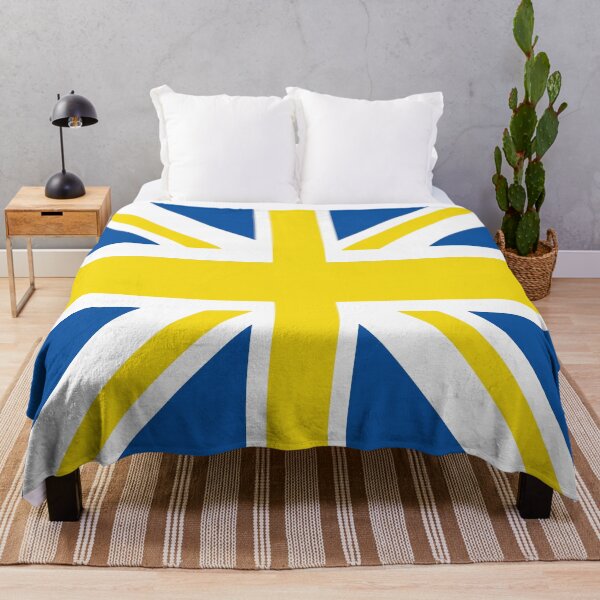 Item preview, Leeds Blue White Yellow Union Jack Flag designed and sold by Sporting Colour.