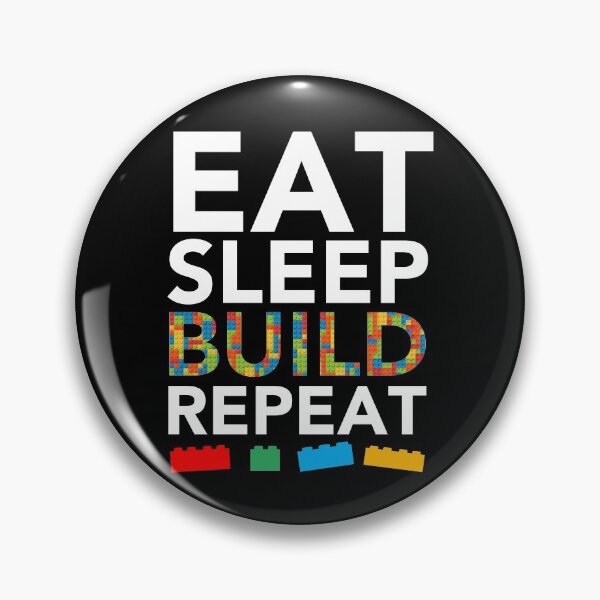 Item preview,  Eat Sleep Build Repeat Building Blocks Bricks Master Builder designed and sold by JukeLox.