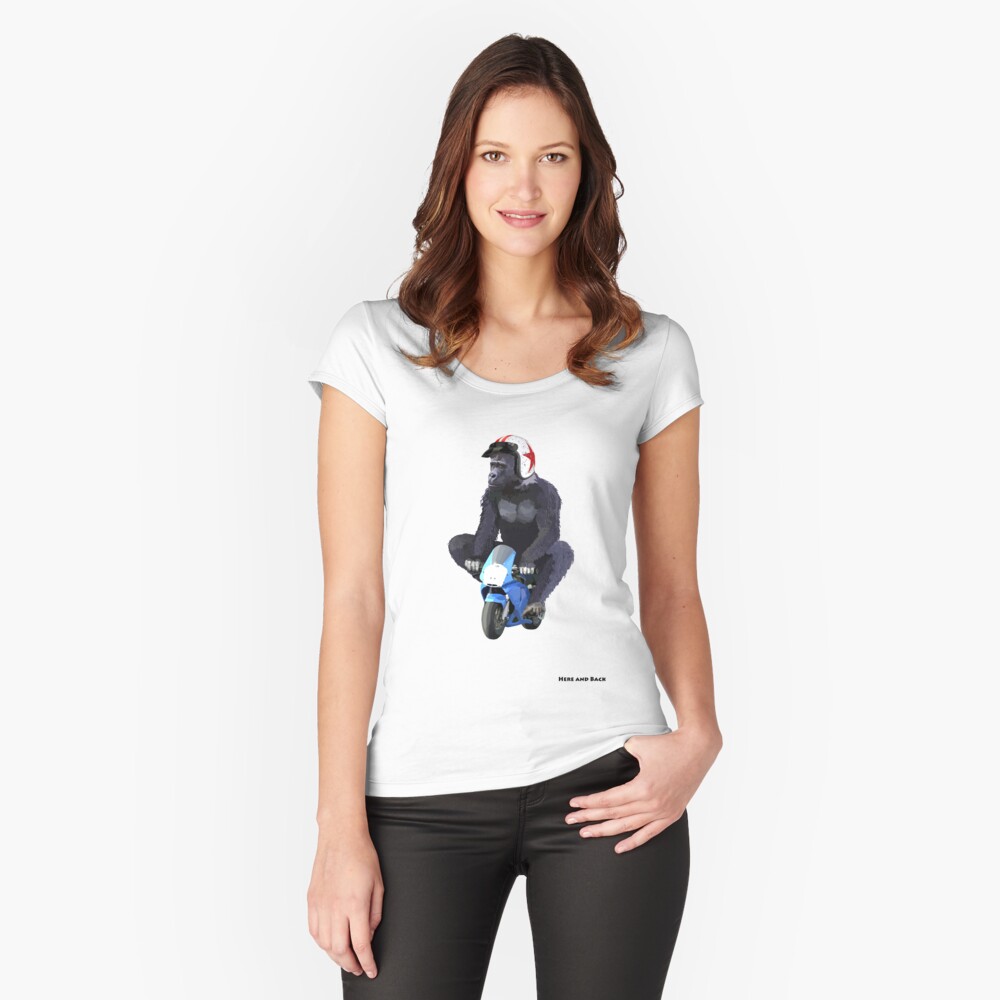 Item preview, Fitted Scoop T-Shirt designed and sold by hereandback.
