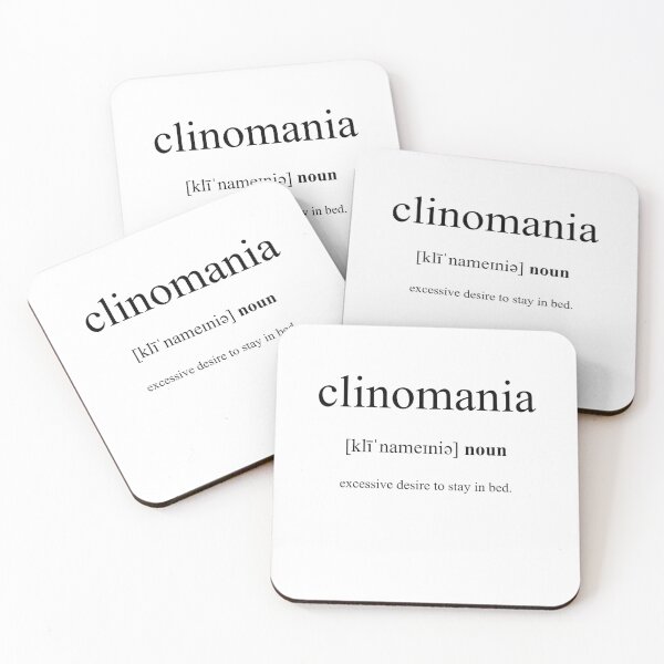 Item preview, Clinomania Definition | Dictionary Collection designed and sold by Designschmiede.