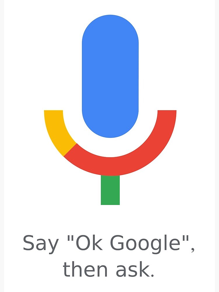 Say “Ok Google” then ask | Art Board Print