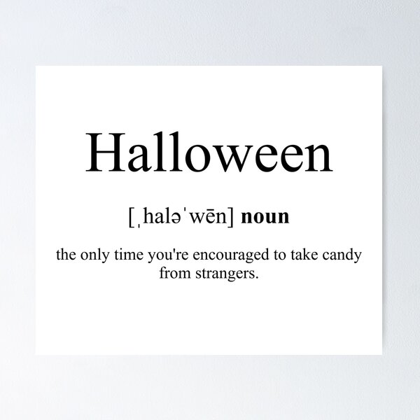 Artikel-Vorschau von Halloween Definition | Dictionary Collection, designt und verkauft von Designschmiede.