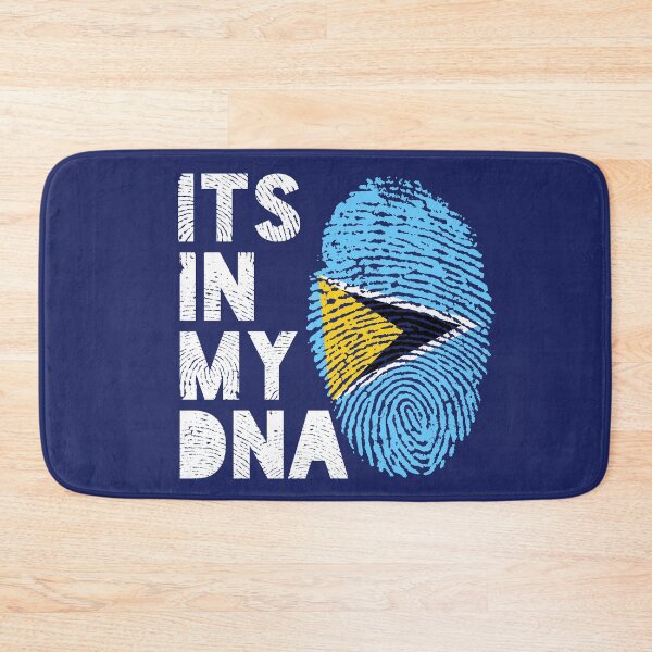 Item preview, Its In My DNA Saint Lucia Flag Fingerprint designed and sold by d247.