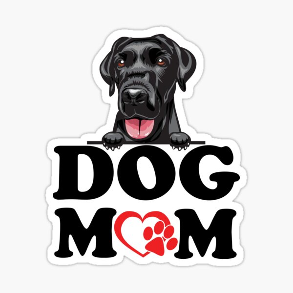 Black Labrador Retriever Stickers - Black Labrador Dog Mom Sticker
