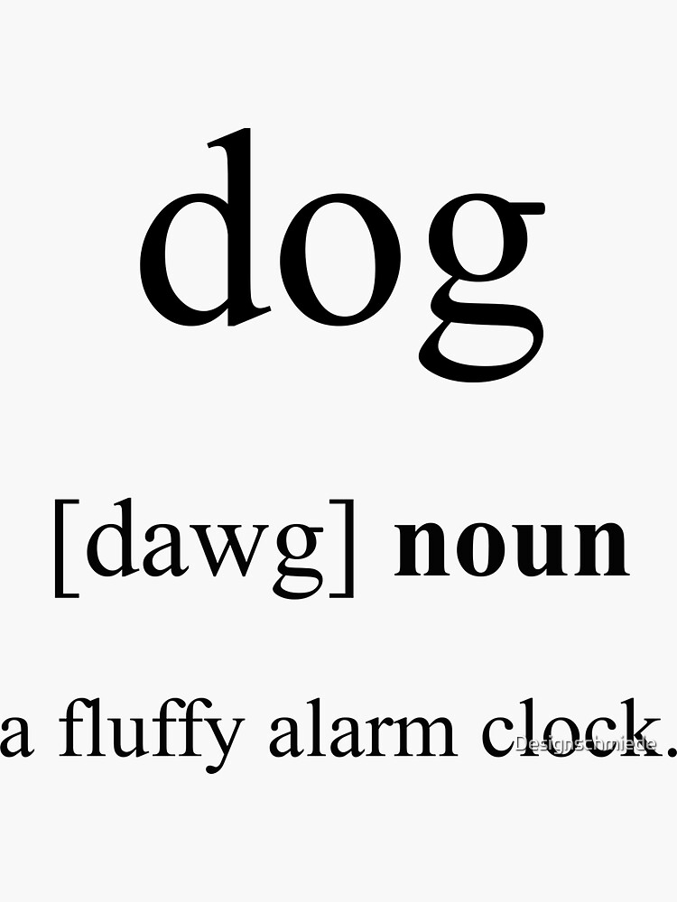 "Dog Definition Dictionary Collection" Sticker for Sale by