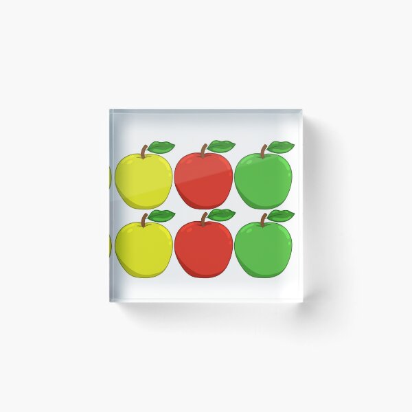Item preview, Yellow, Red, and Green apples designed and sold by TealLeaf.