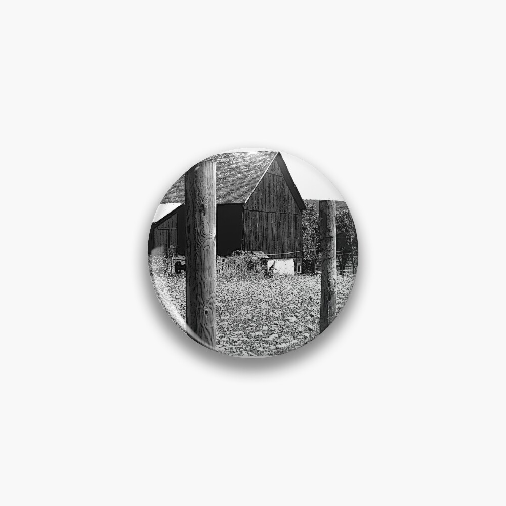 All the Queens Barn /Features Field of Queen Ann Lace/Fence Pin