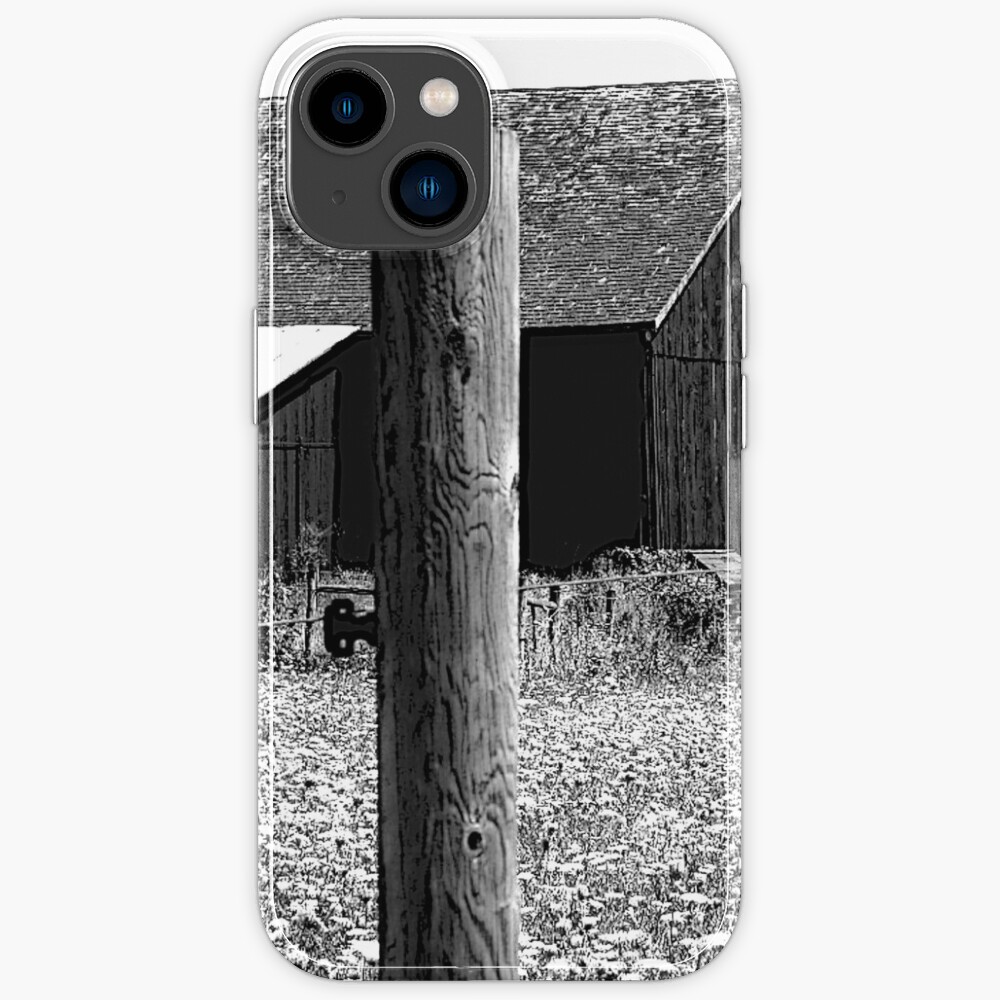 All the Queens Barn /Features Field of Queen Ann Lace/Fence iPhone Case