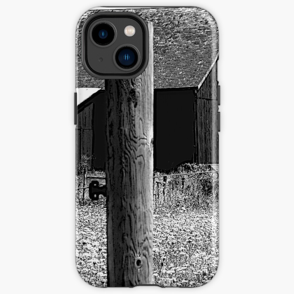All the Queens Barn /Features Field of Queen Ann Lace/Fence iPhone Case