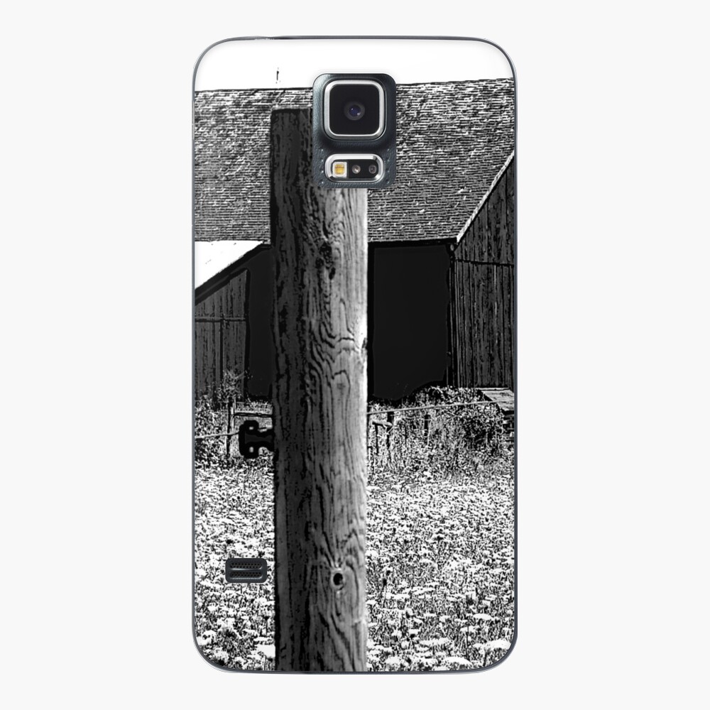 All the Queens Barn /Features Field of Queen Ann Lace/Fence Samsung Galaxy Phone Case