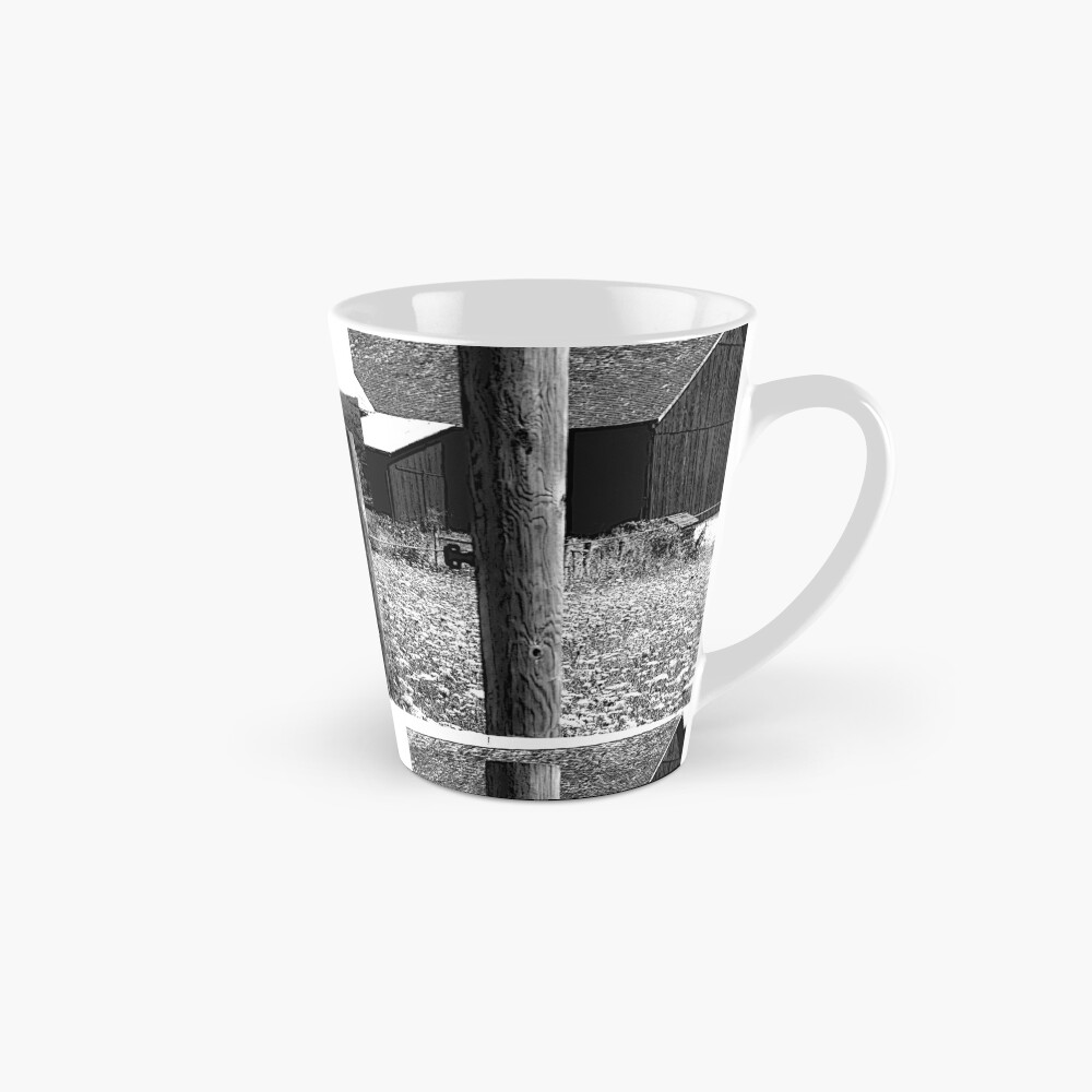 All the Queens Barn /Features Field of Queen Ann Lace/Fence Coffee Mug