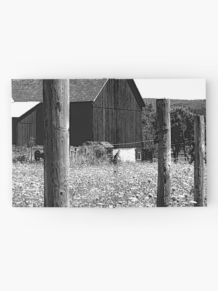 Alternate view of All the Queens Barn /Features Field of Queen Ann Lace/Fence Hardcover Journal