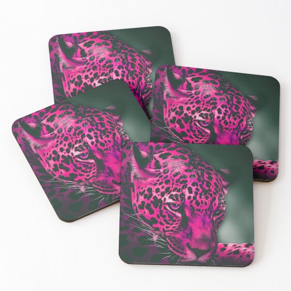 Item preview, Pink Leopard Portrait designed and sold by Paulele.