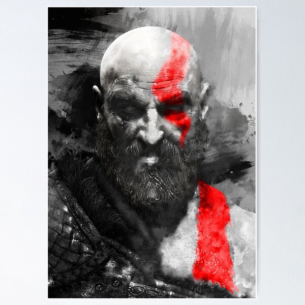 Kratos - Rage of Sparta  God of War Ragnarok Metal Print for