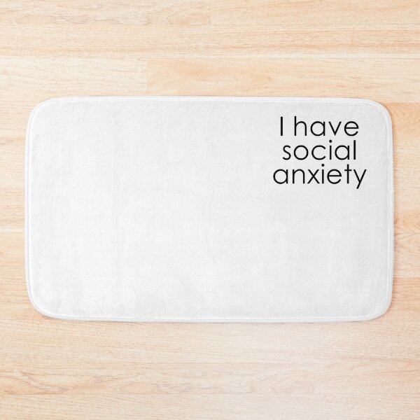 Item preview, Modest "I have social anxiety" Lettering designed and sold by Dator.