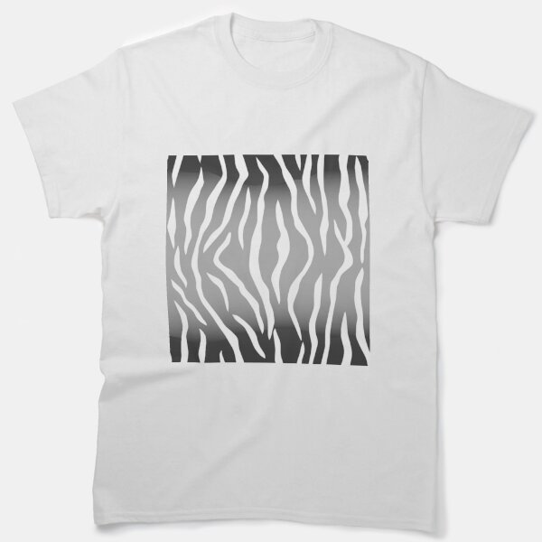 Abstract black and white tiger print Classic T-Shirt