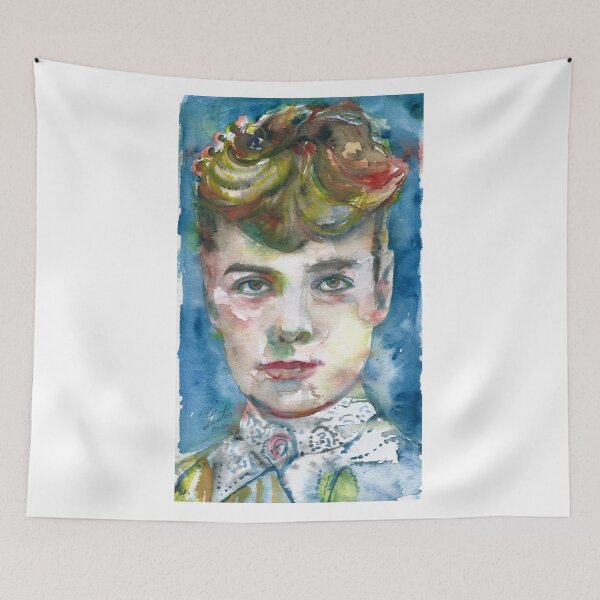 Item preview, NELLIE BLY watercolor portrait .1 designed and sold by lautir.